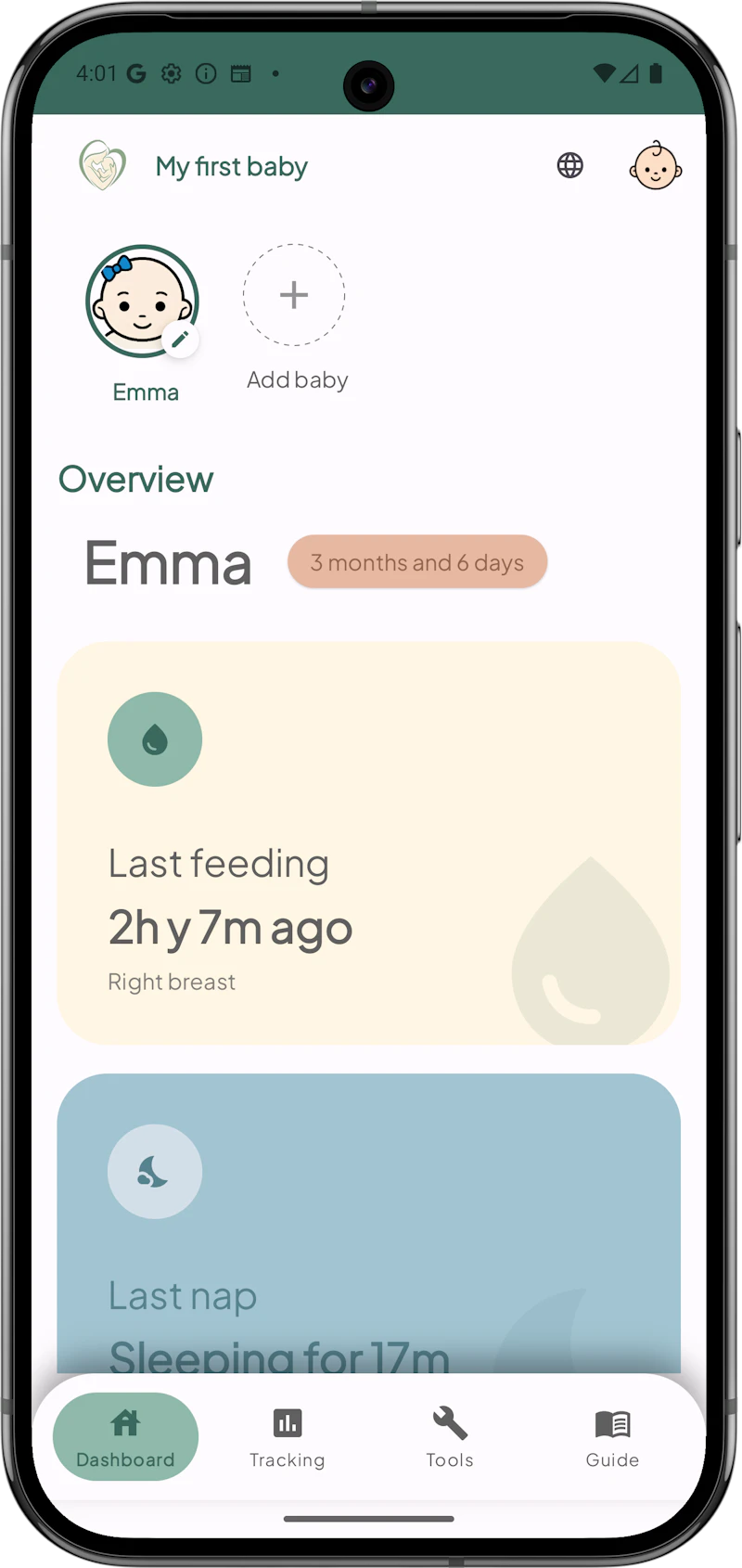 My Baby: Care & Tracker screenshot 1