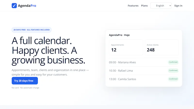 AgendaPro. screenshot 1