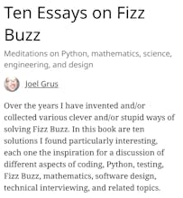 Ten Essays on Fizz Buzz gallery image