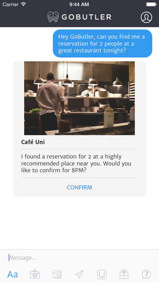 GoButler iPhone & Apple Watch Apps