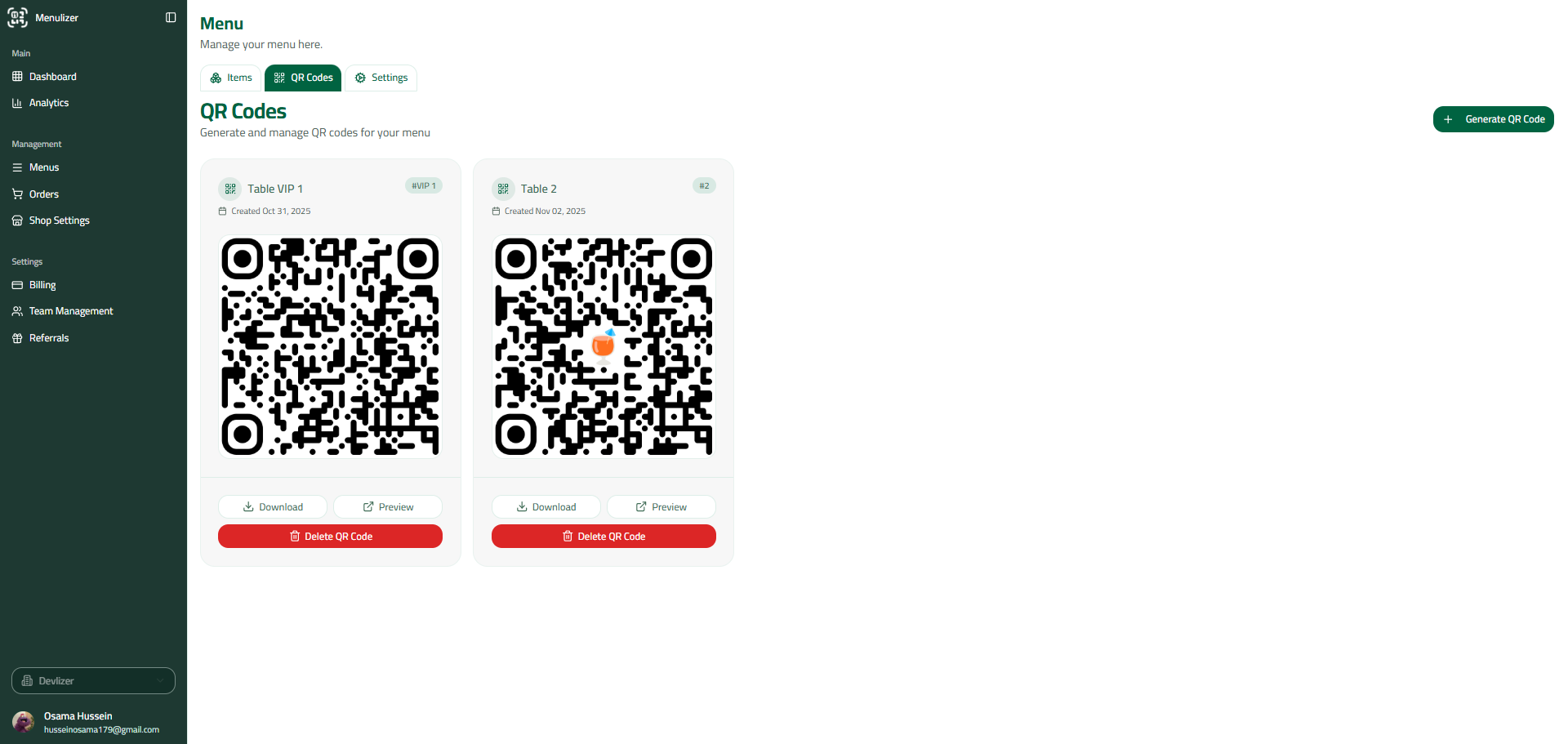 Menulizer - Screenshot 3 preview