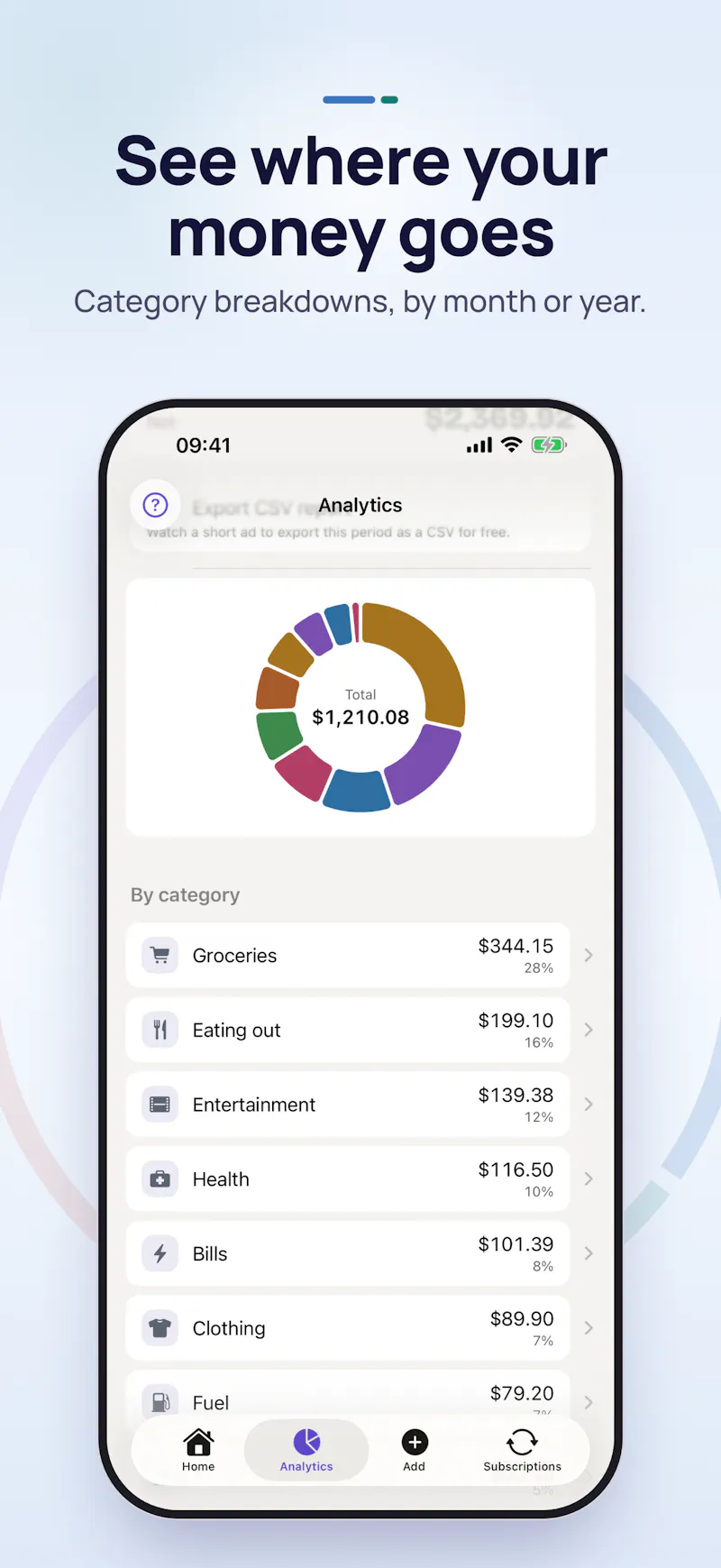 Xpense Budget Manager screenshot 5