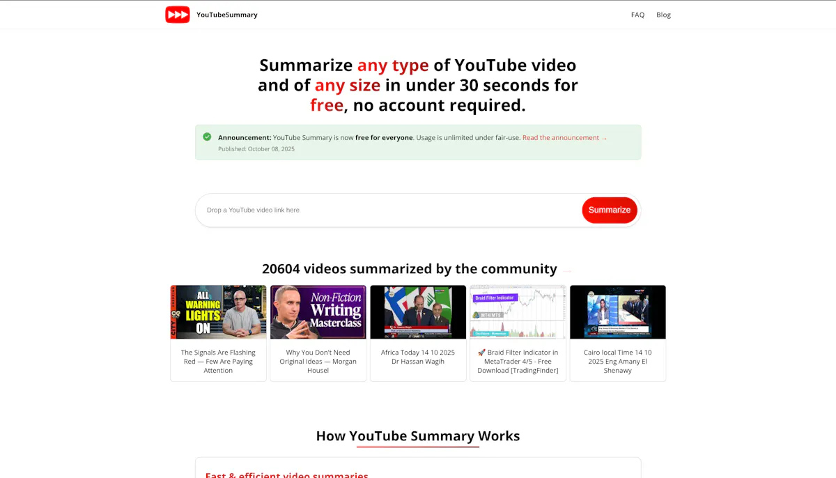 Youtube Summary