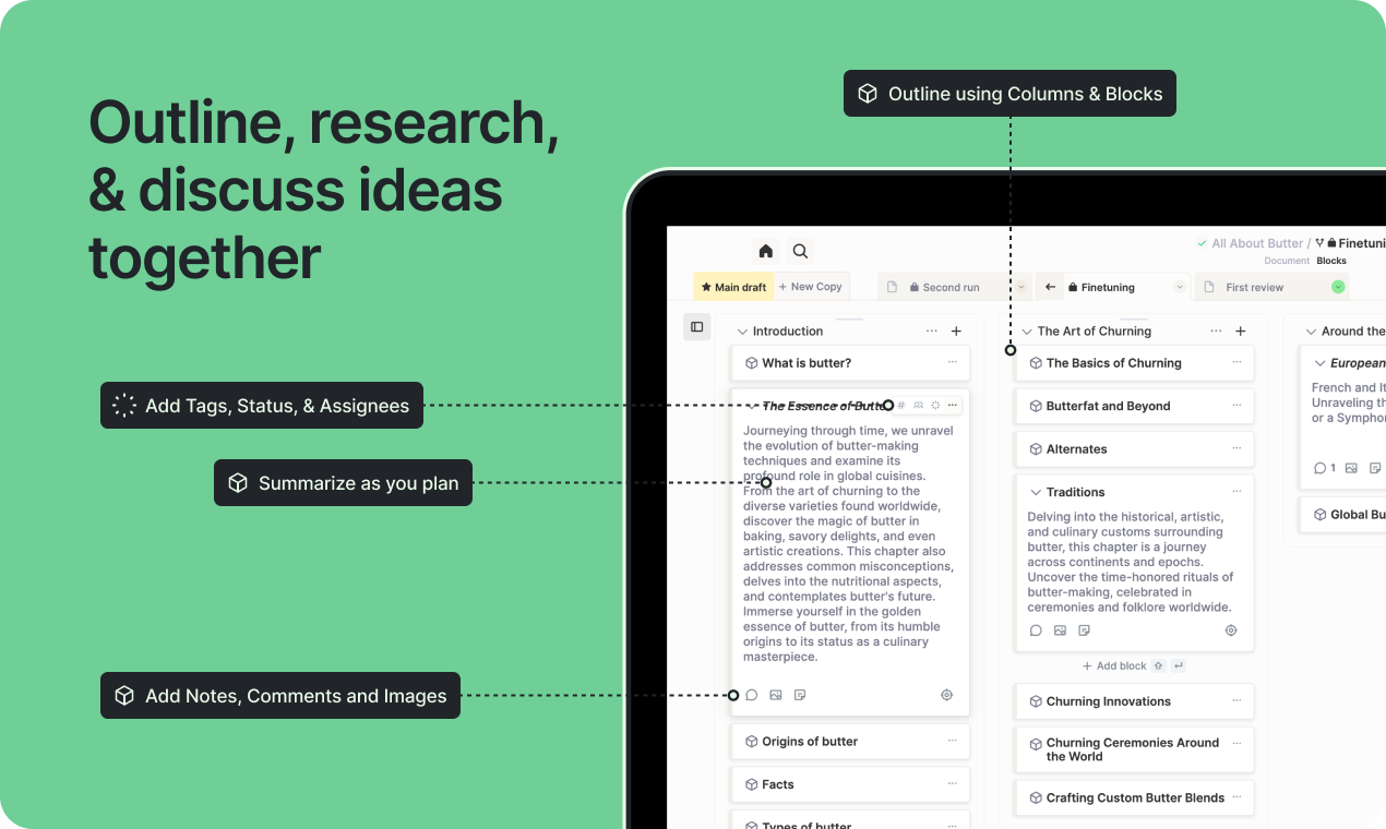 Butterdocs - Альтернатива Google Docs для серьезных писателей и команд медиа 4