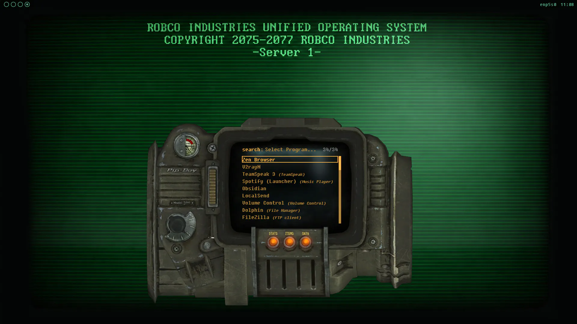 Pip-Boy Rofi Launcher gallery image
