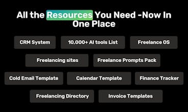 フリーランス・パワーパックは、1万以上の厳選されたツール、貴重なリソース、成功や目標達成を後押しする徹底したディレクトリを収録。