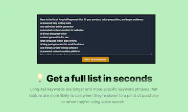 Long-tail Keyword Generator gallery image