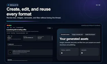 Vocalis V2: Connected Content Workflow gallery image
