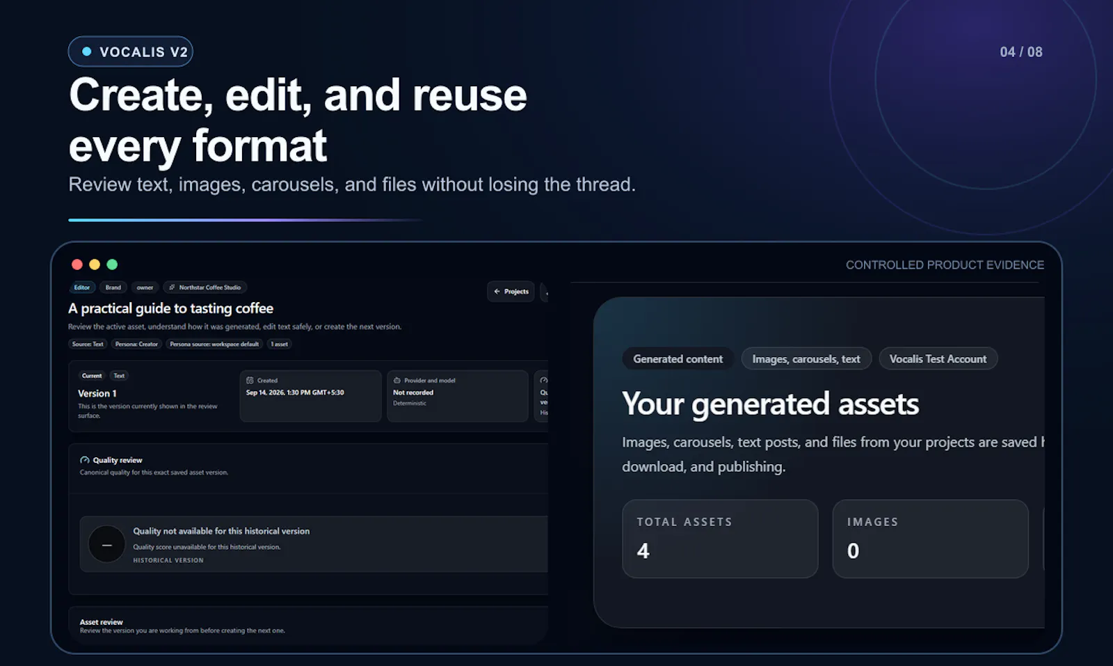 Vocalis V2: Connected Content Workflow screenshot 5