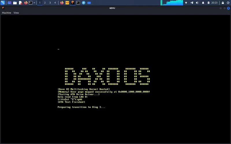 Daxo OS screenshot 2