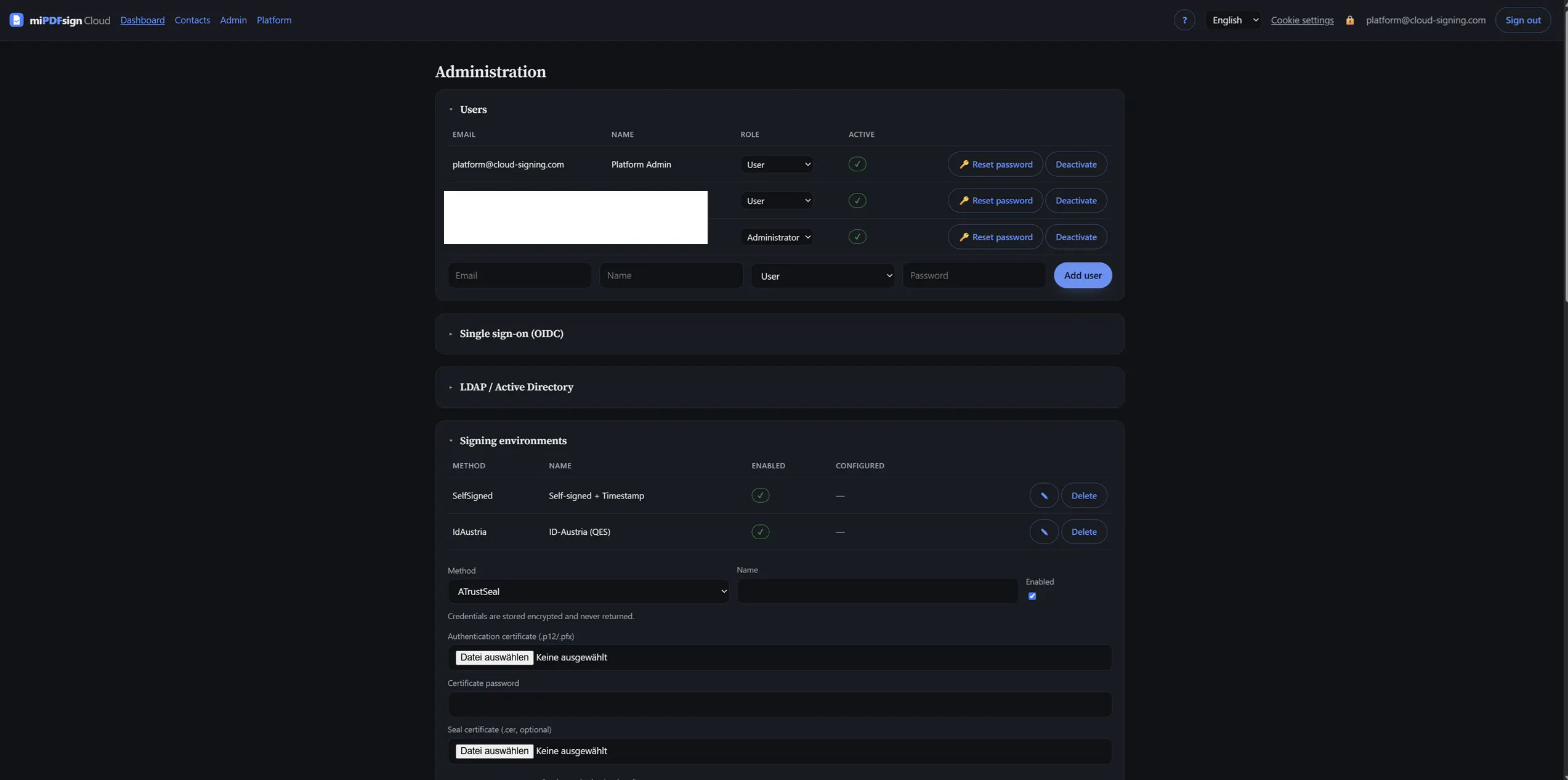 miPDFsign Cloud gallery image
