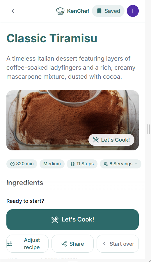KenChef - Screenshot 3 showing product features and functionality