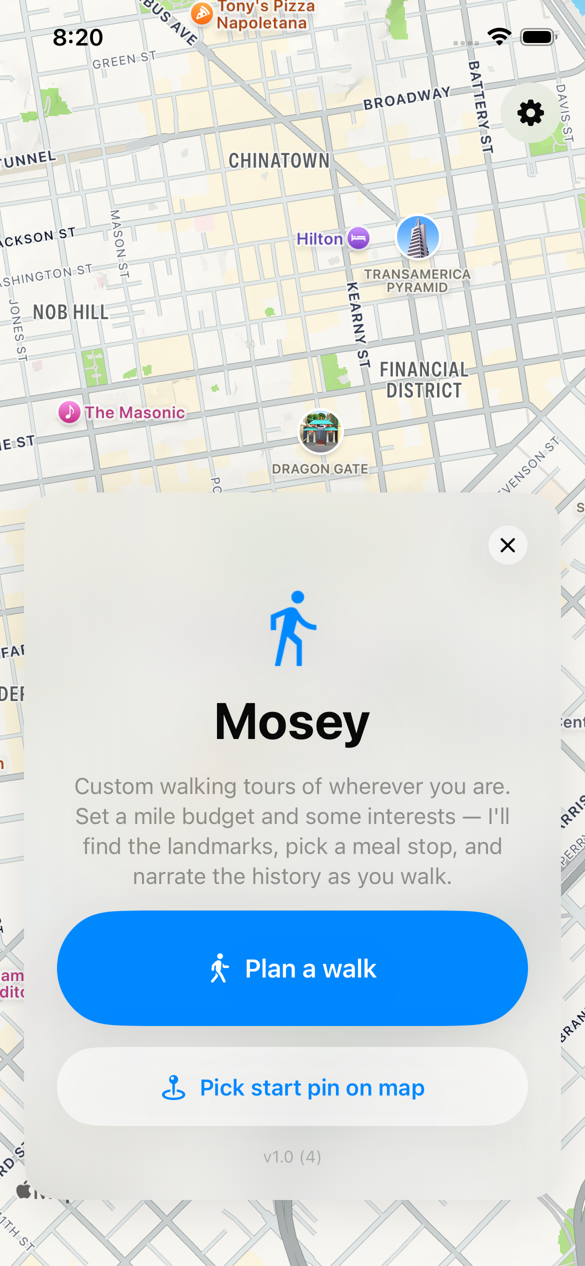 Mosey Tour Builder gallery image