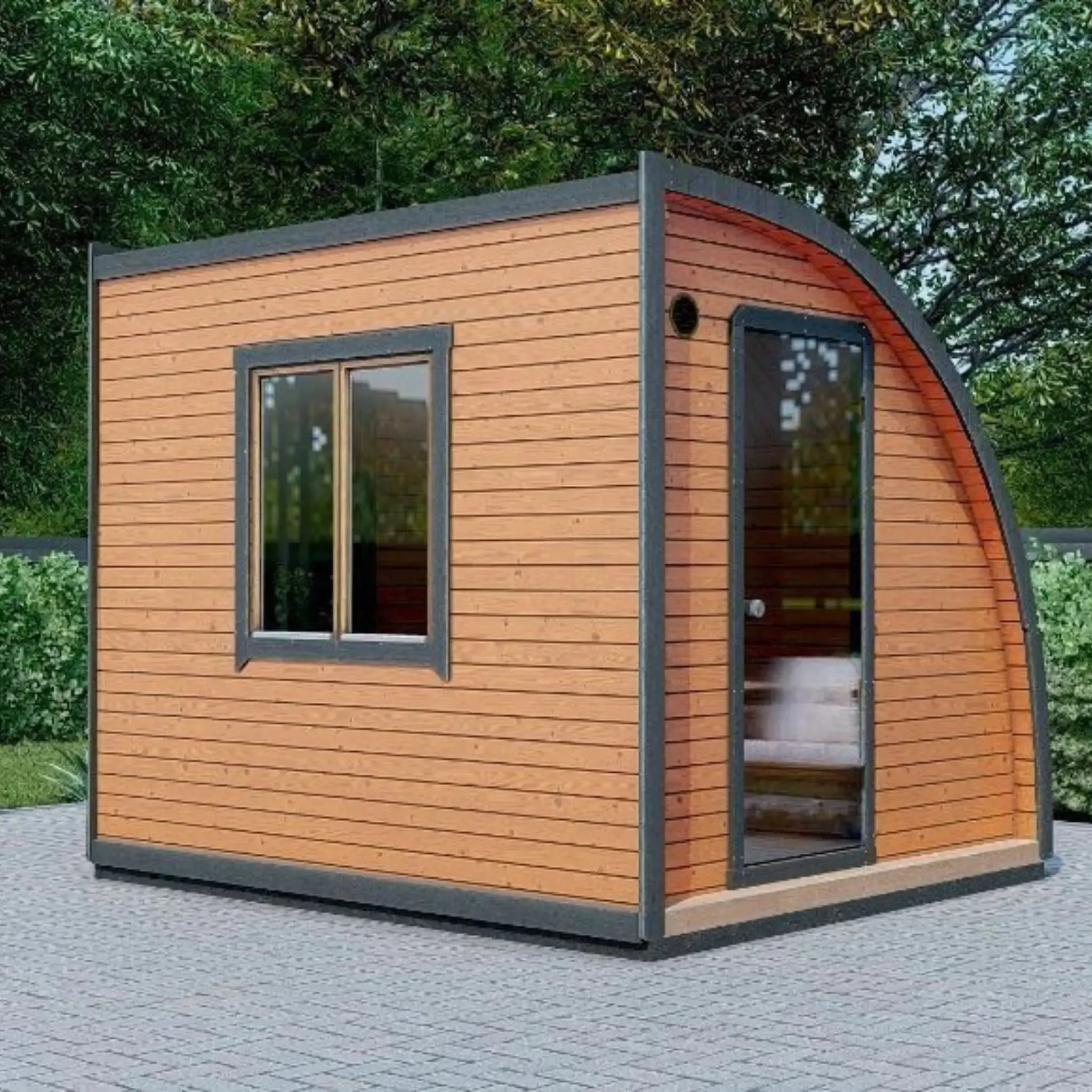 Halfmoon Pod- 4-8 PersonTraditionalSauna