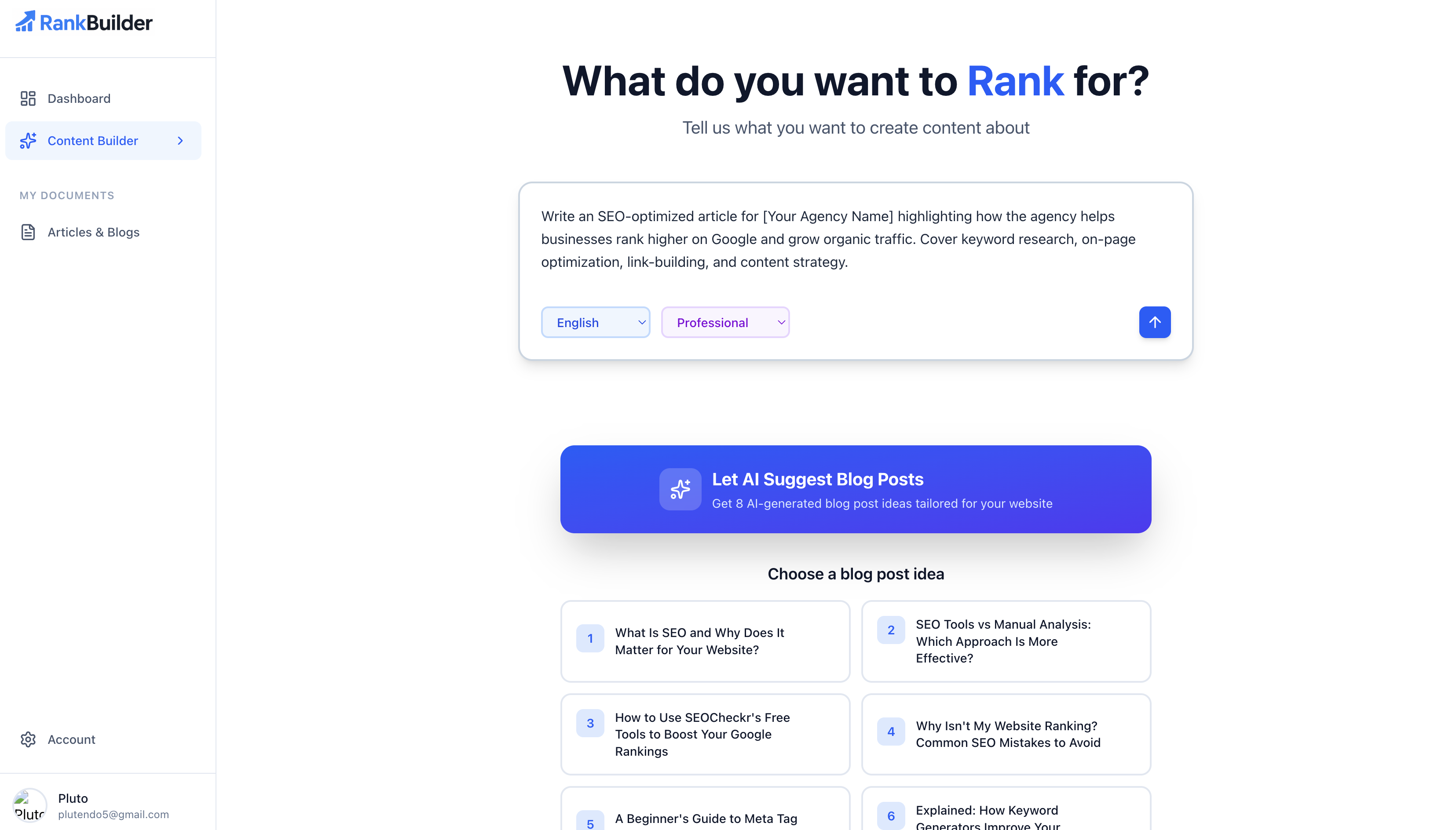 RankBuilder.ai - Screenshot 3 preview