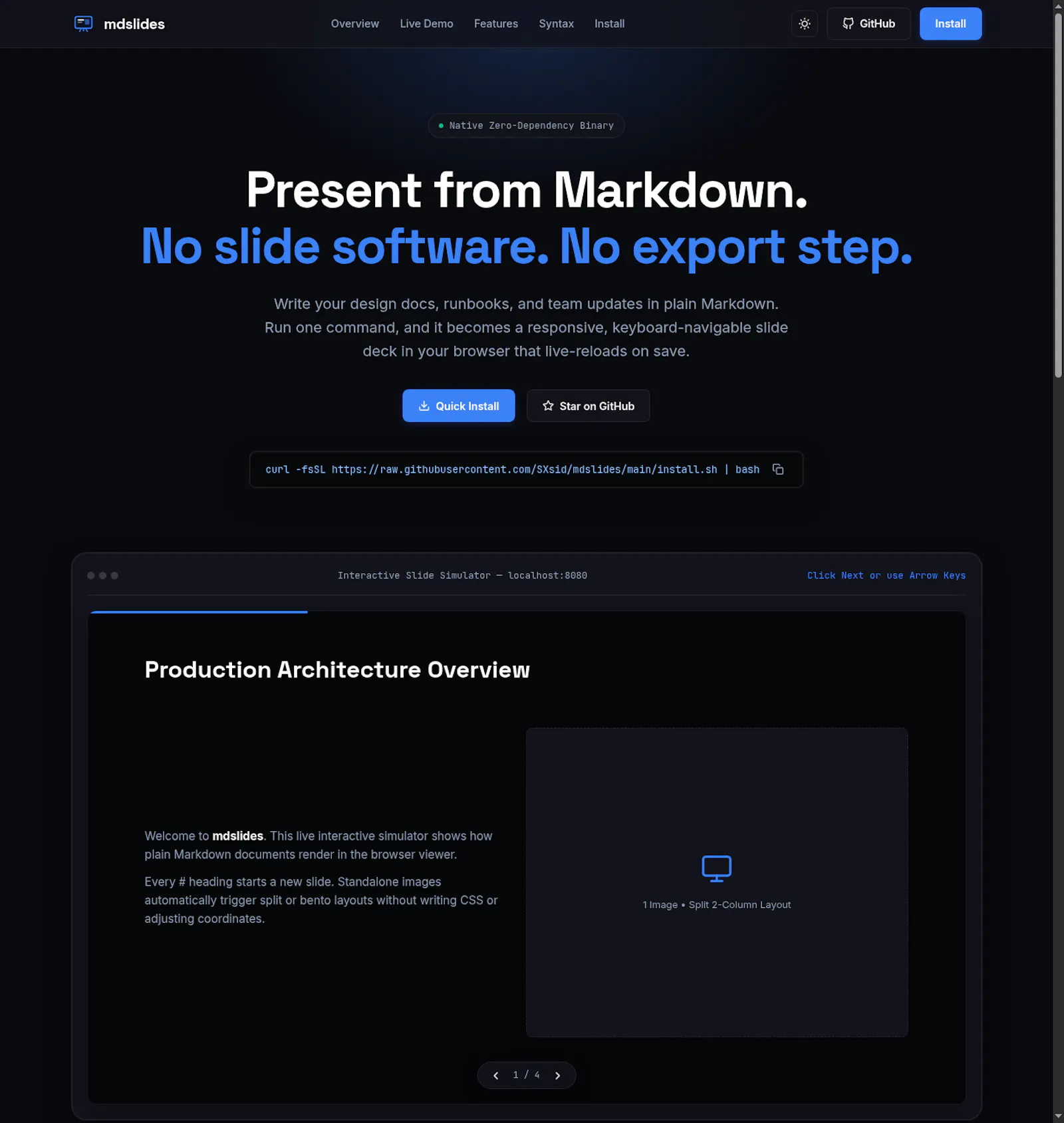 mdslides  screenshot 1