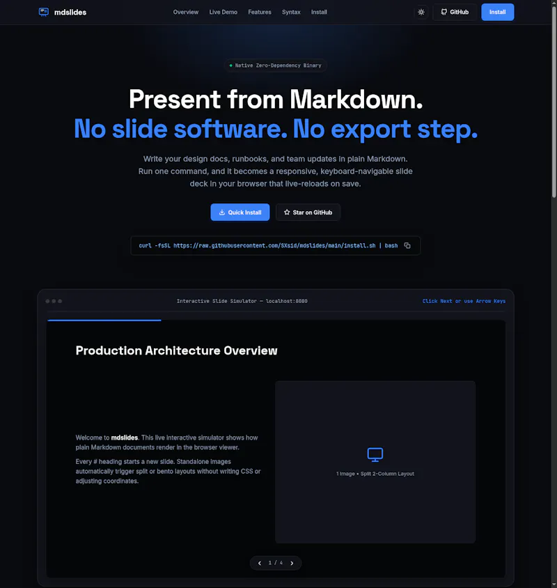 mdslides  screenshot 1