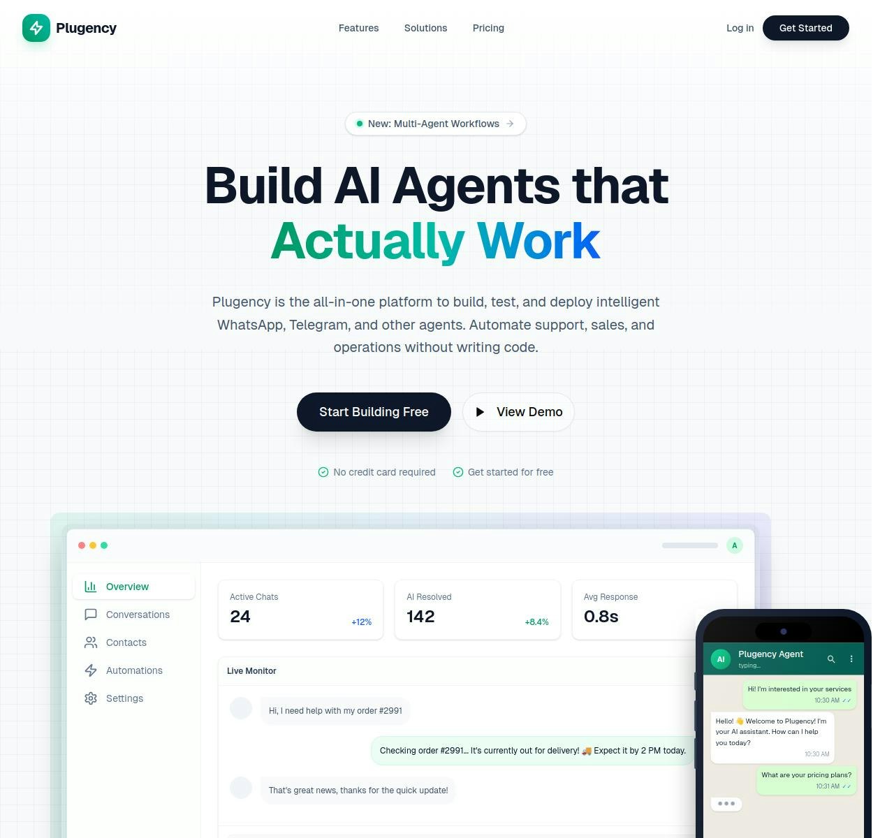 Plugency - Screenshot 2 showing product features and functionality