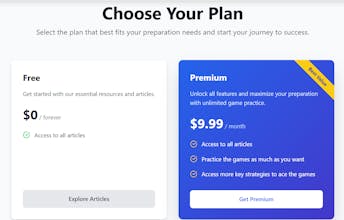 Game Assessment Prep Training Platform gallery image