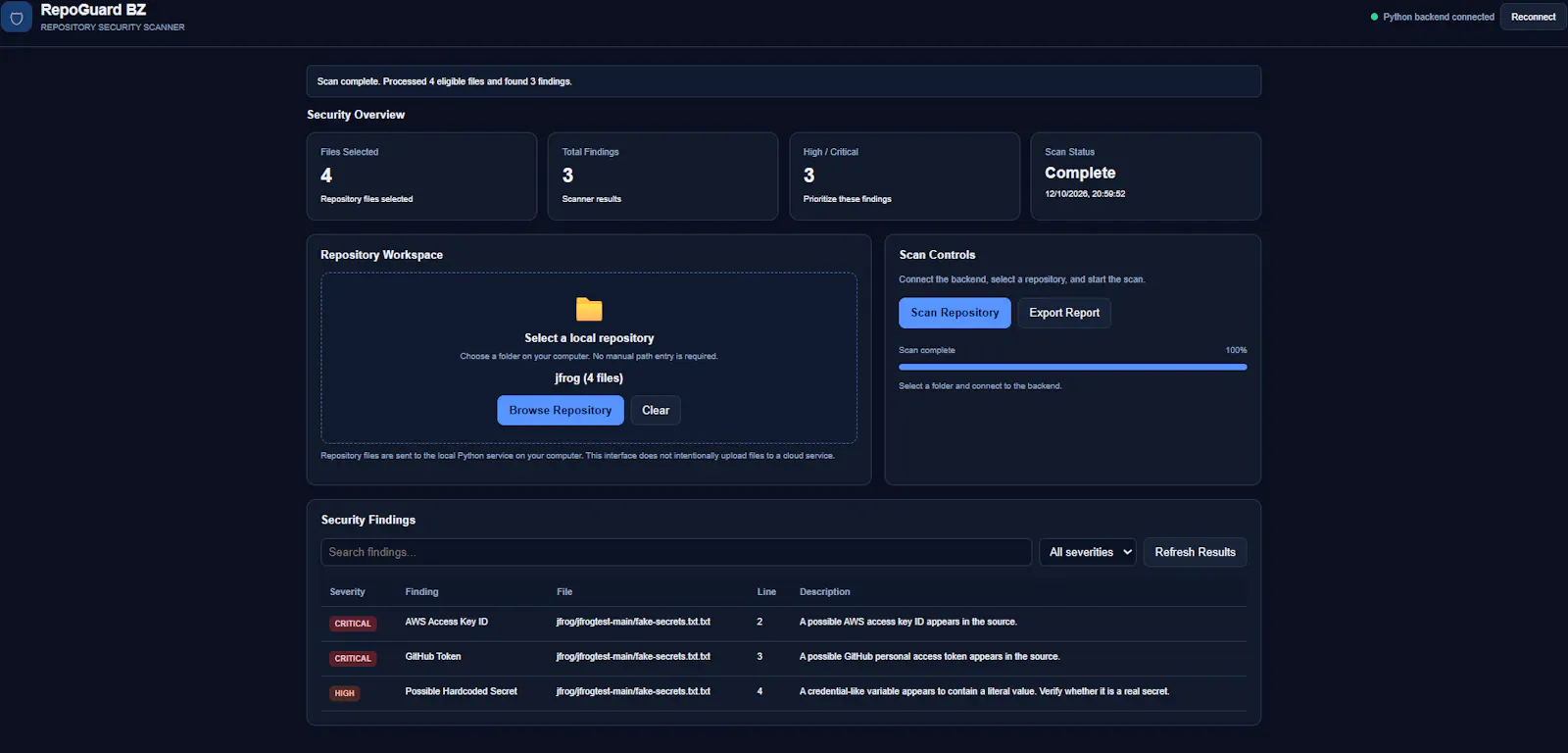 RepoGuardBZE screenshot 3