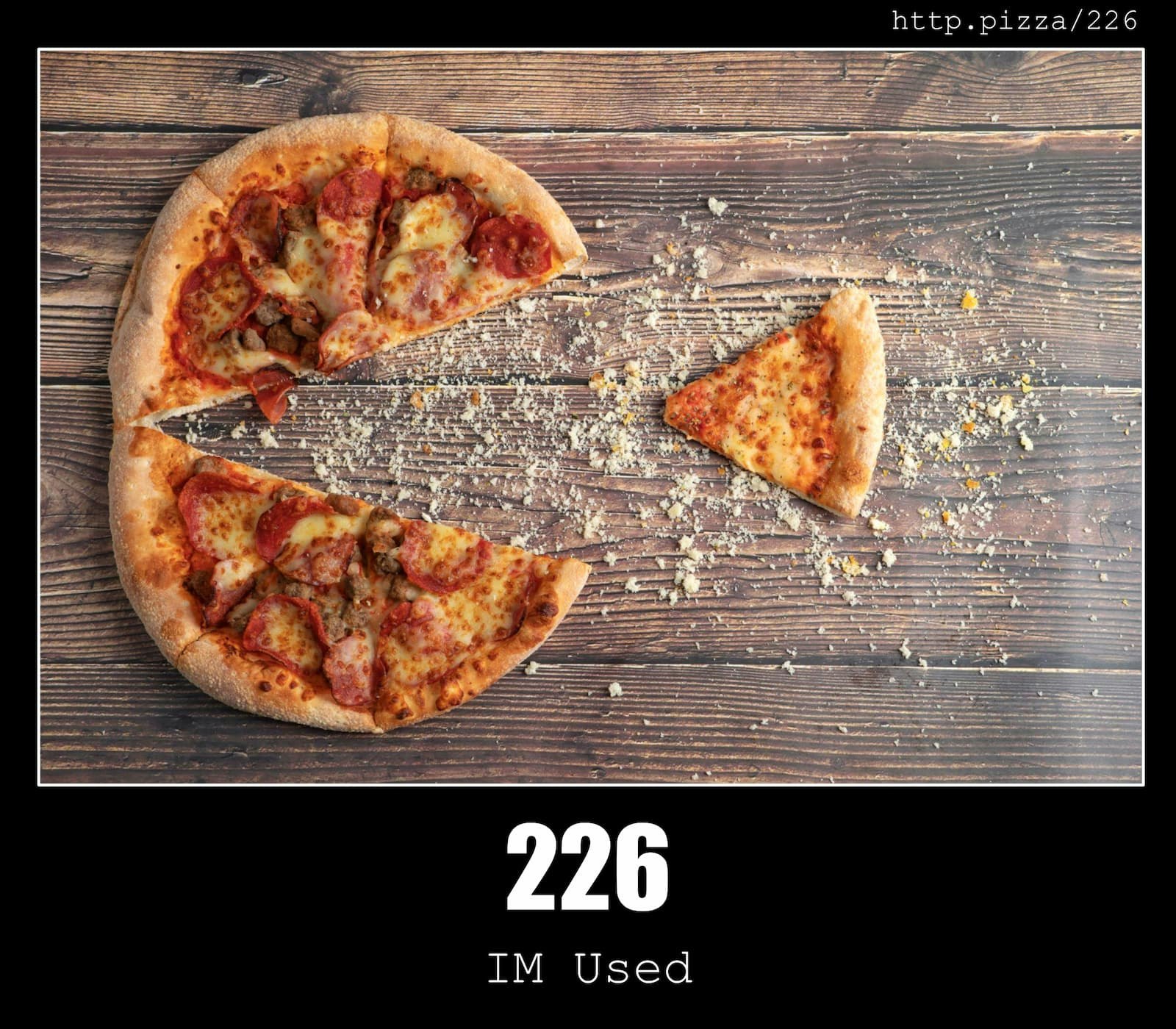 Media API pizza trạng thái http - Pizza cho mọi mã trạng thái phản hồi HTTP. 1
