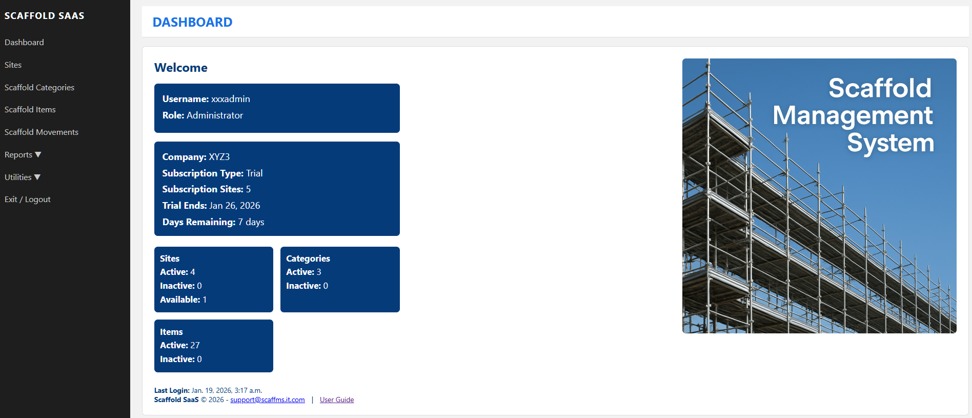 ScaffMS - Main product screenshot demonstrating key features and user interface