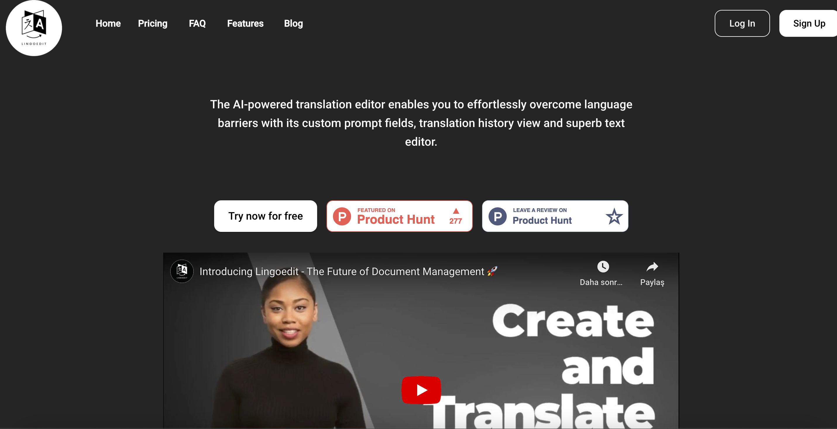 startuptile Lingoedit 2.0-Simplify translation and editing: your AI language companion