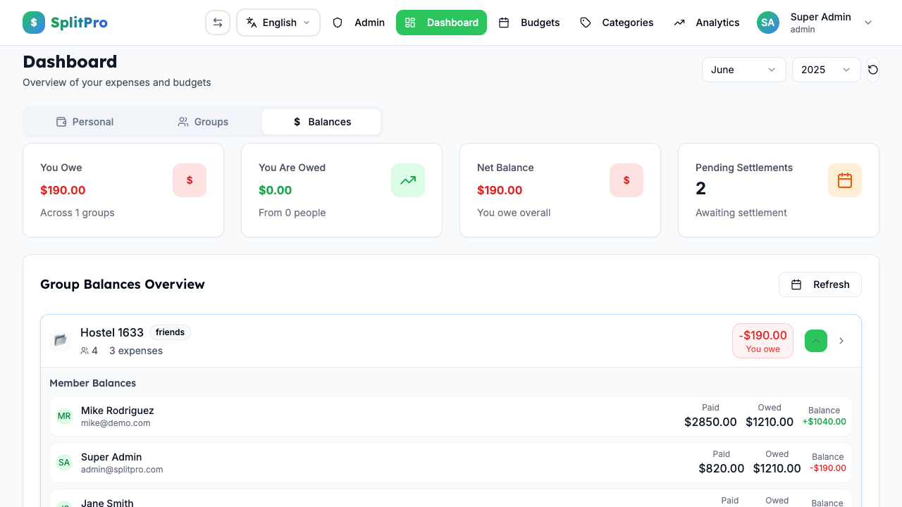 SplitPro - Complete Expense Management gallery image