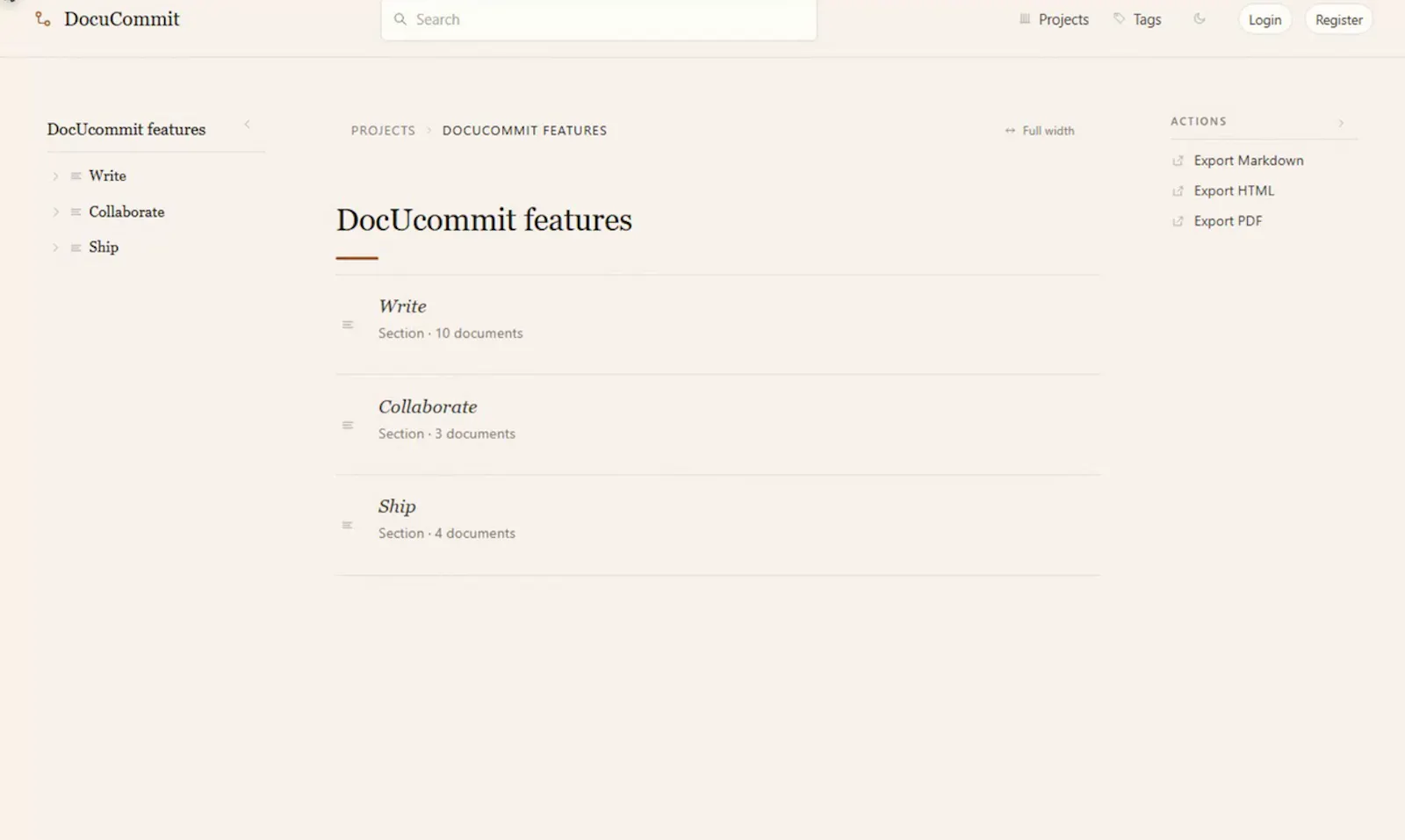 DocuCommit screenshot 2