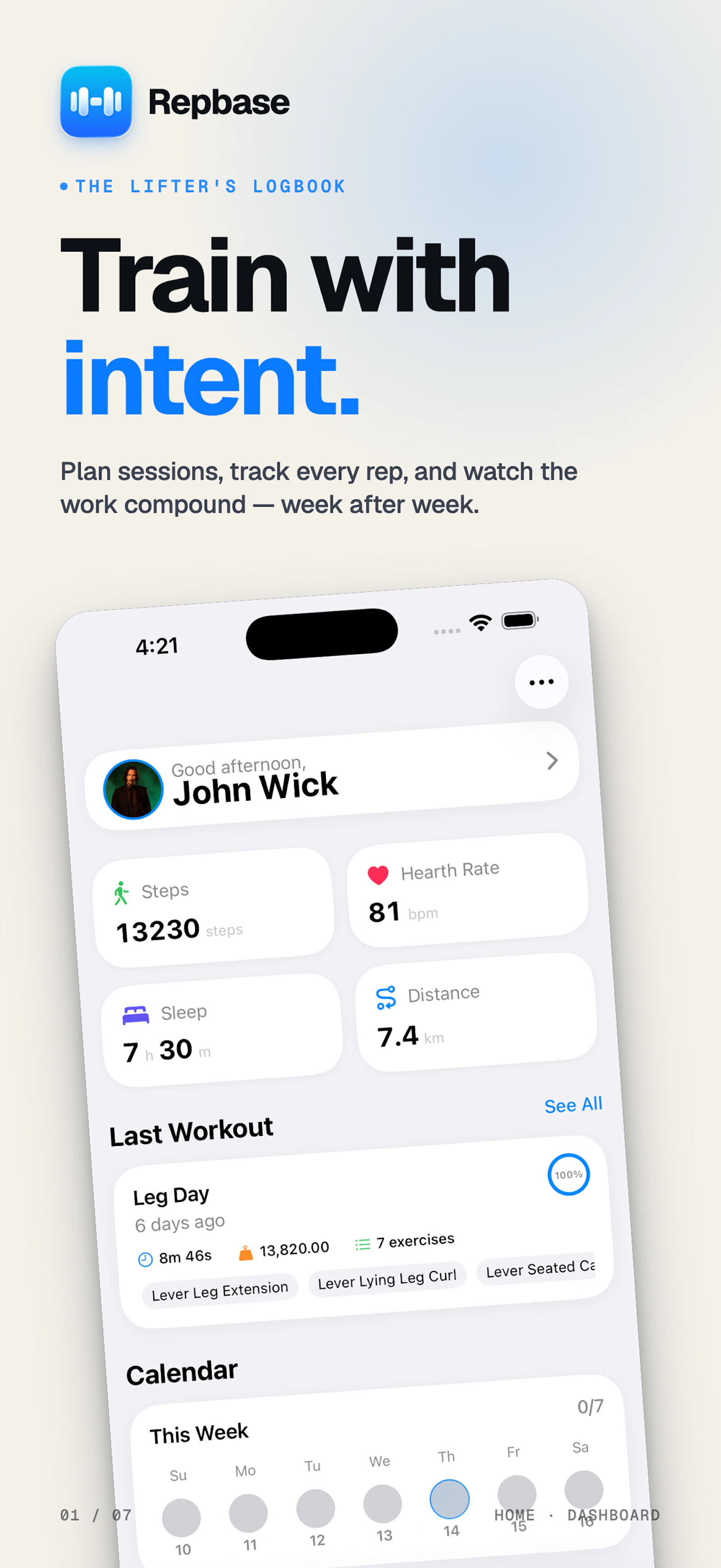 Repbase: Workout Log & Lifting screenshot 3