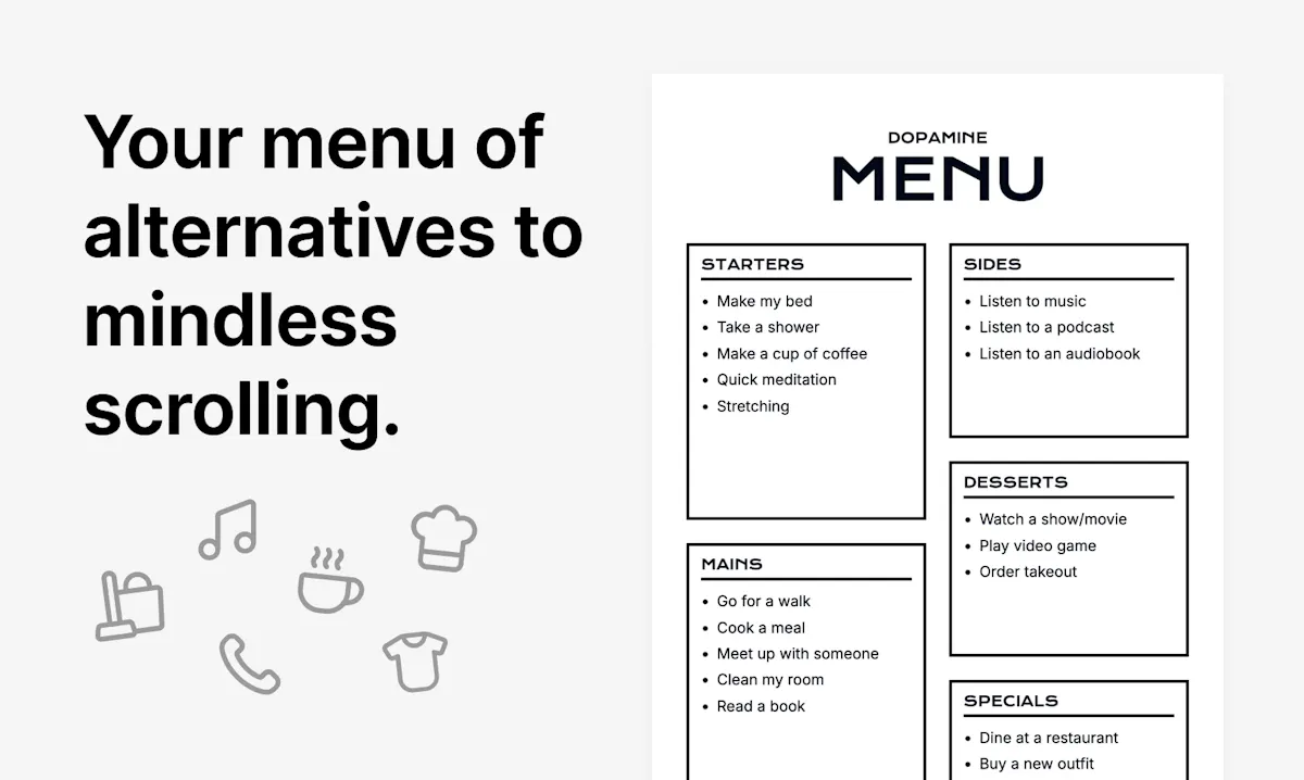 Dopamine Menu Builder