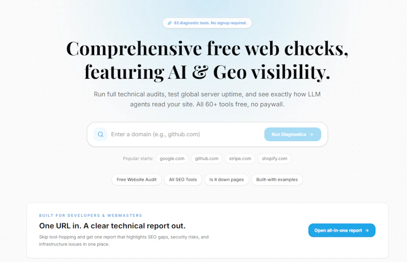 CheckWebs screenshot 1