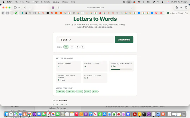 Letters to Words screenshot 4