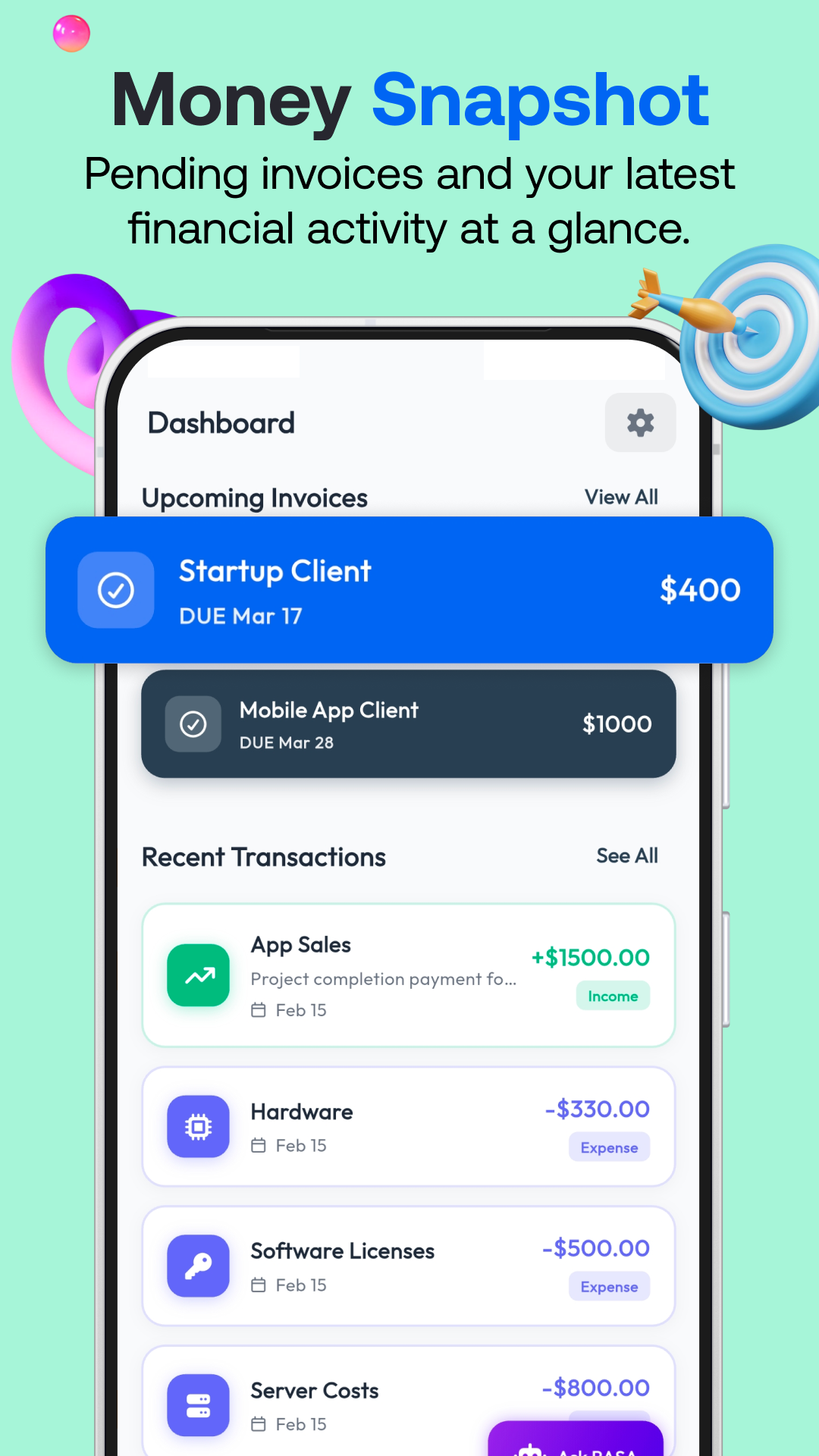 ExpenseNest - Screenshot 2 showing product features and functionality