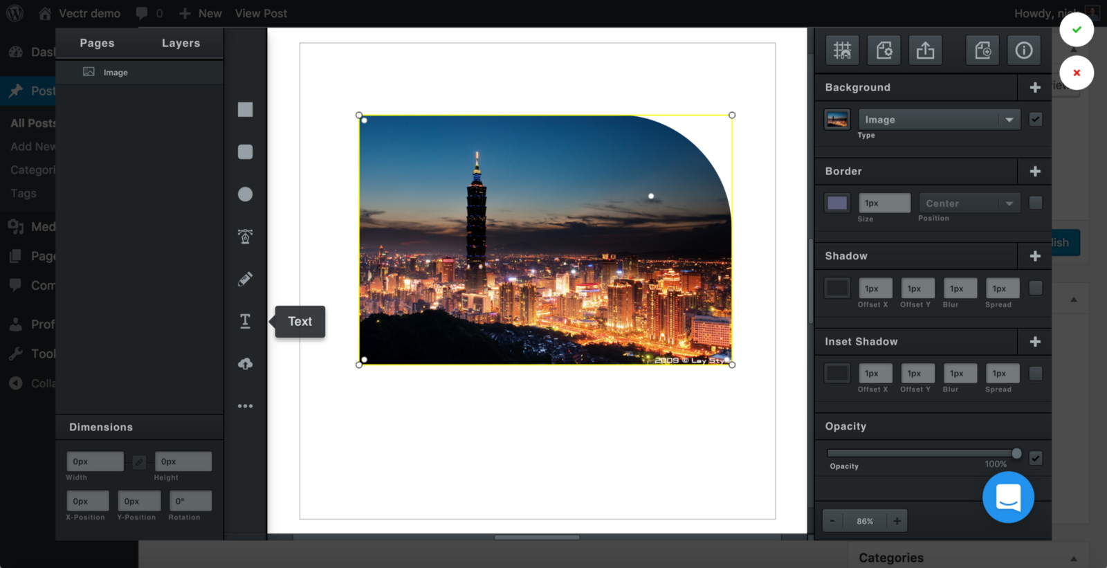Vectr WordPress Plugin gallery image