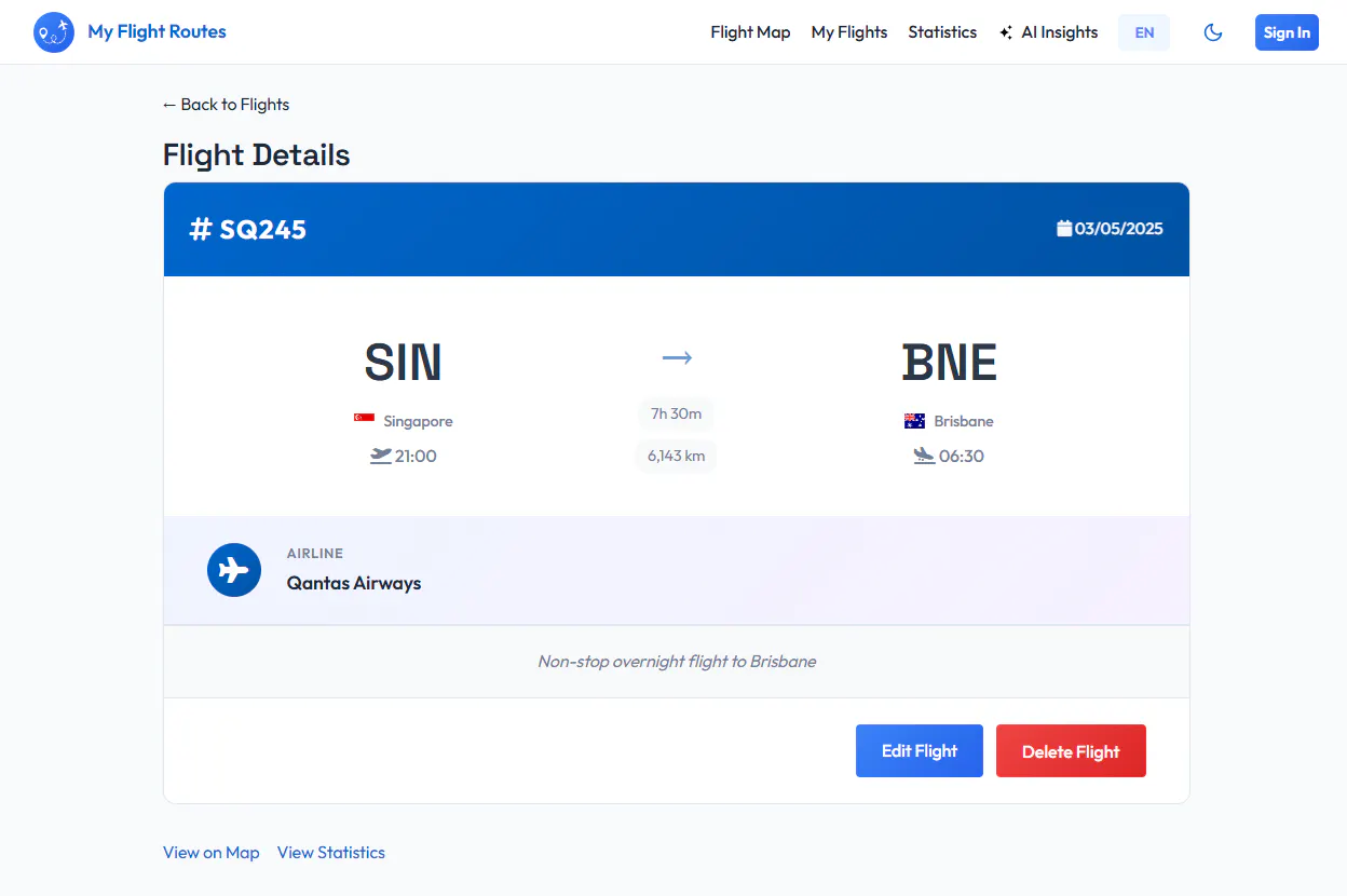 My Flight Routes gallery image