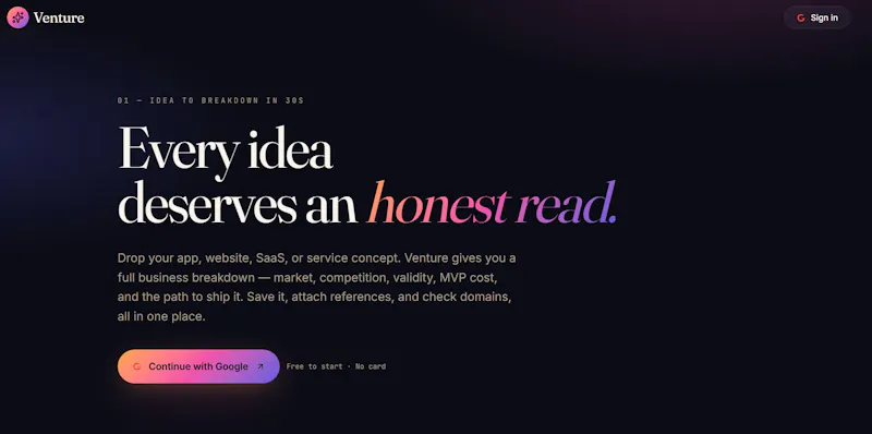 Venturee.app screenshot 7