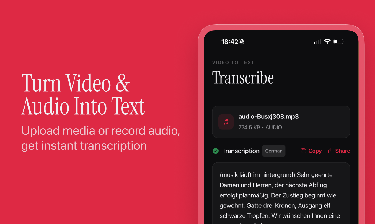 Transcribe Video: To The Text gallery image