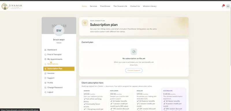 Jiivansh  Telehealth & Therapy  Platform screenshot 6