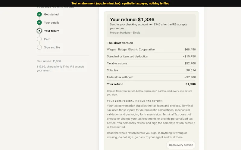 Terminal Tax screenshot 4