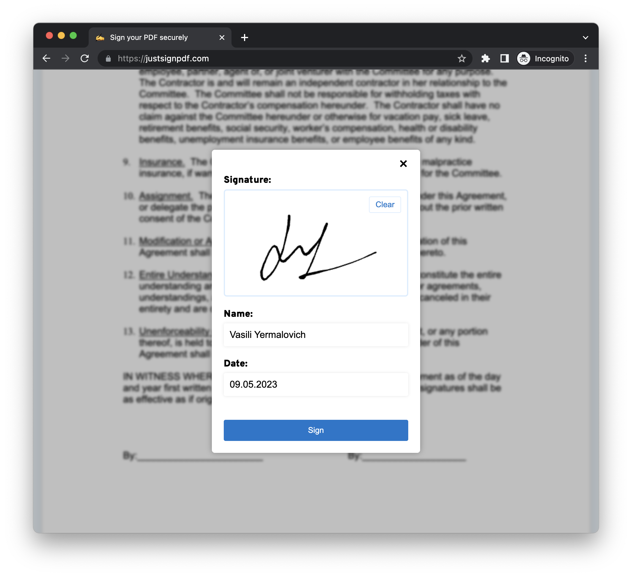 Just sign PDF media 2