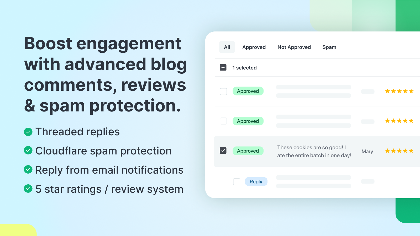 Better Blog Comments for Shopify gallery image