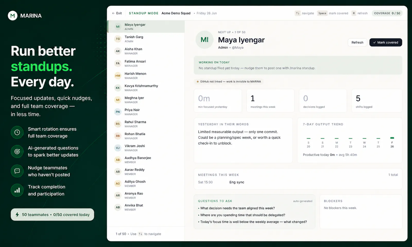 Marina - AI Chief of Staff for Teams screenshot 4