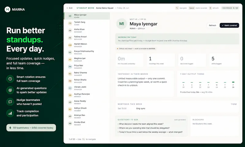 Marina - AI Chief of Staff for Teams screenshot 4