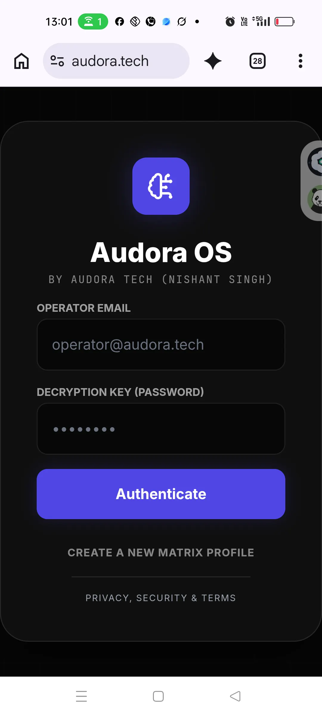 Audora OS gallery image