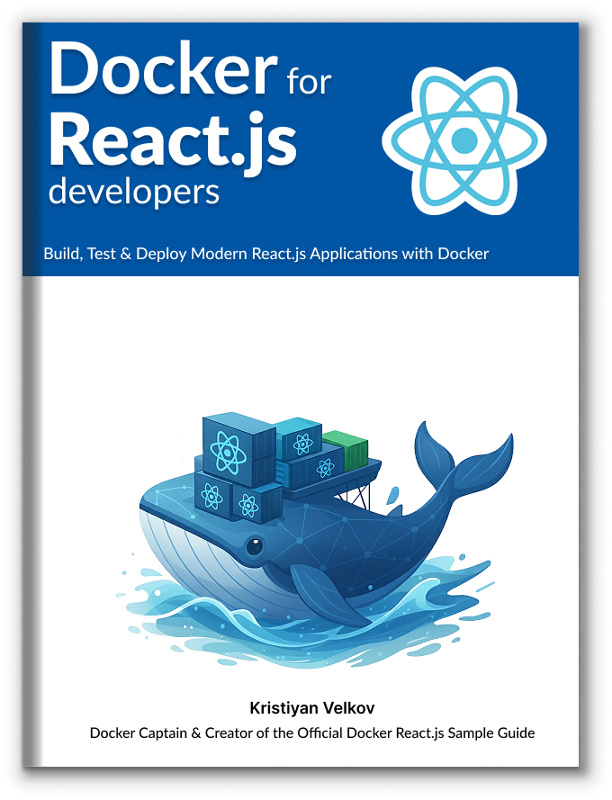 Docker for React.js Developers - Product Hunt launch logo and brand identity