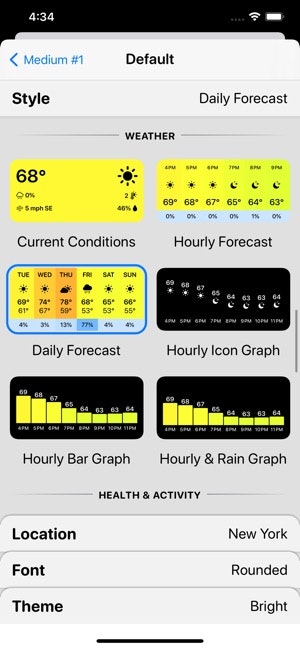 Widgetsmith gallery image