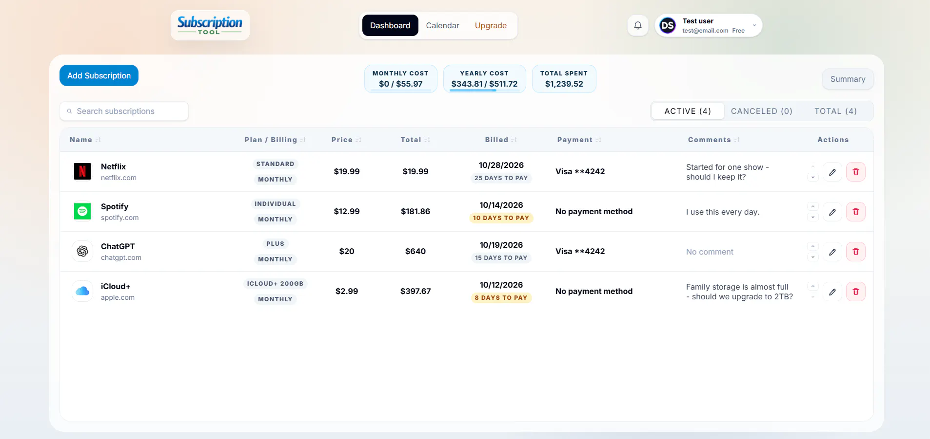 Subscription Tool gallery image