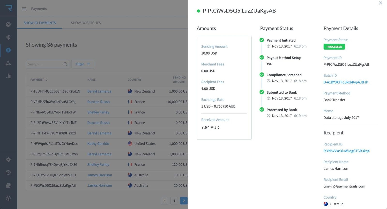 Payment Rails Payout API gallery image