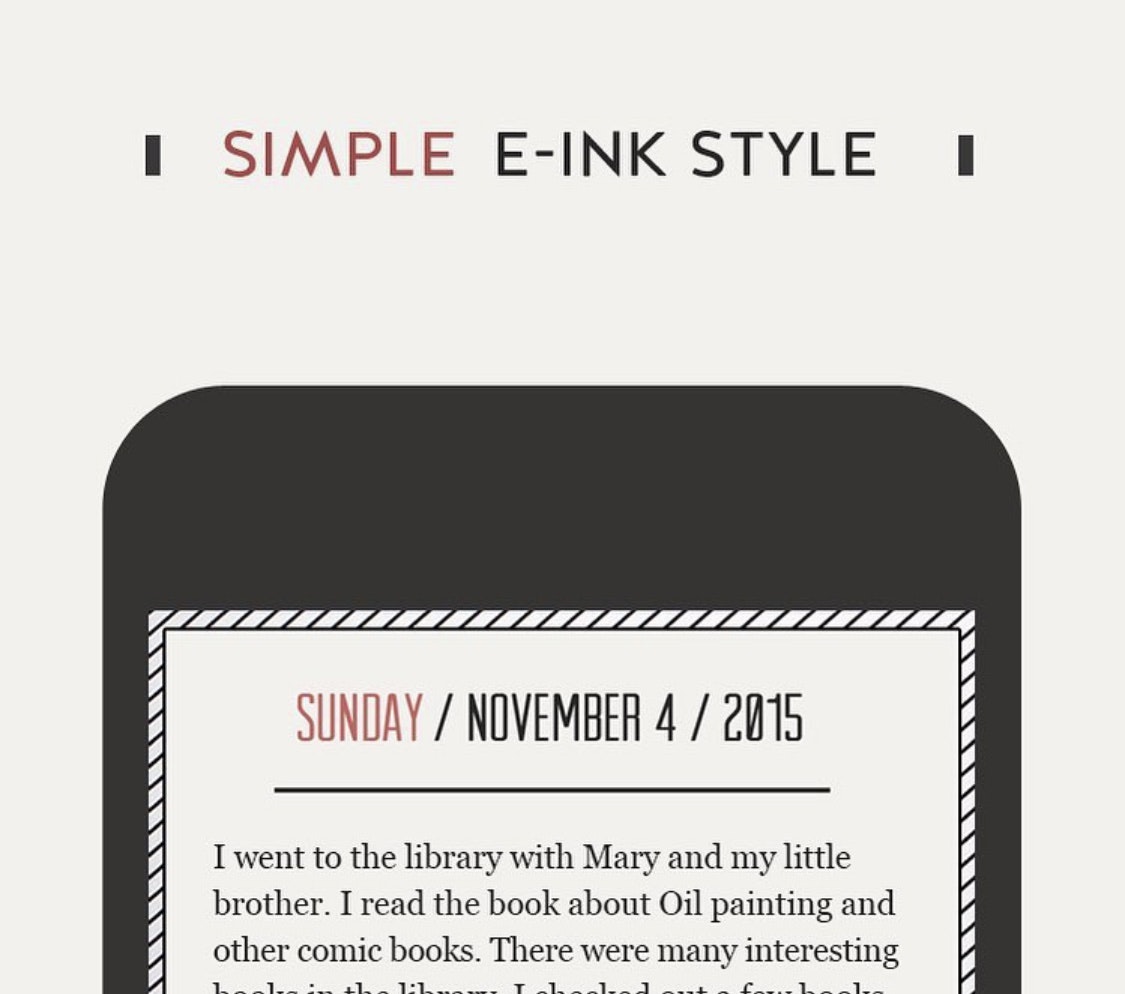 DayGram - Time Stamp Journal - Minimales Journal/E-Ink-Stil einfaches Tagebuch mit Passwort Medien 3